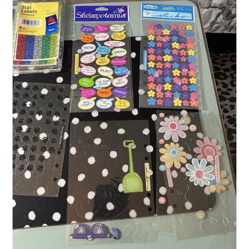 Scrapbooking Journaling Craft Letters Numbers Stickers Quotes Lot Over 50 Sheets - Picture 11 of 14
